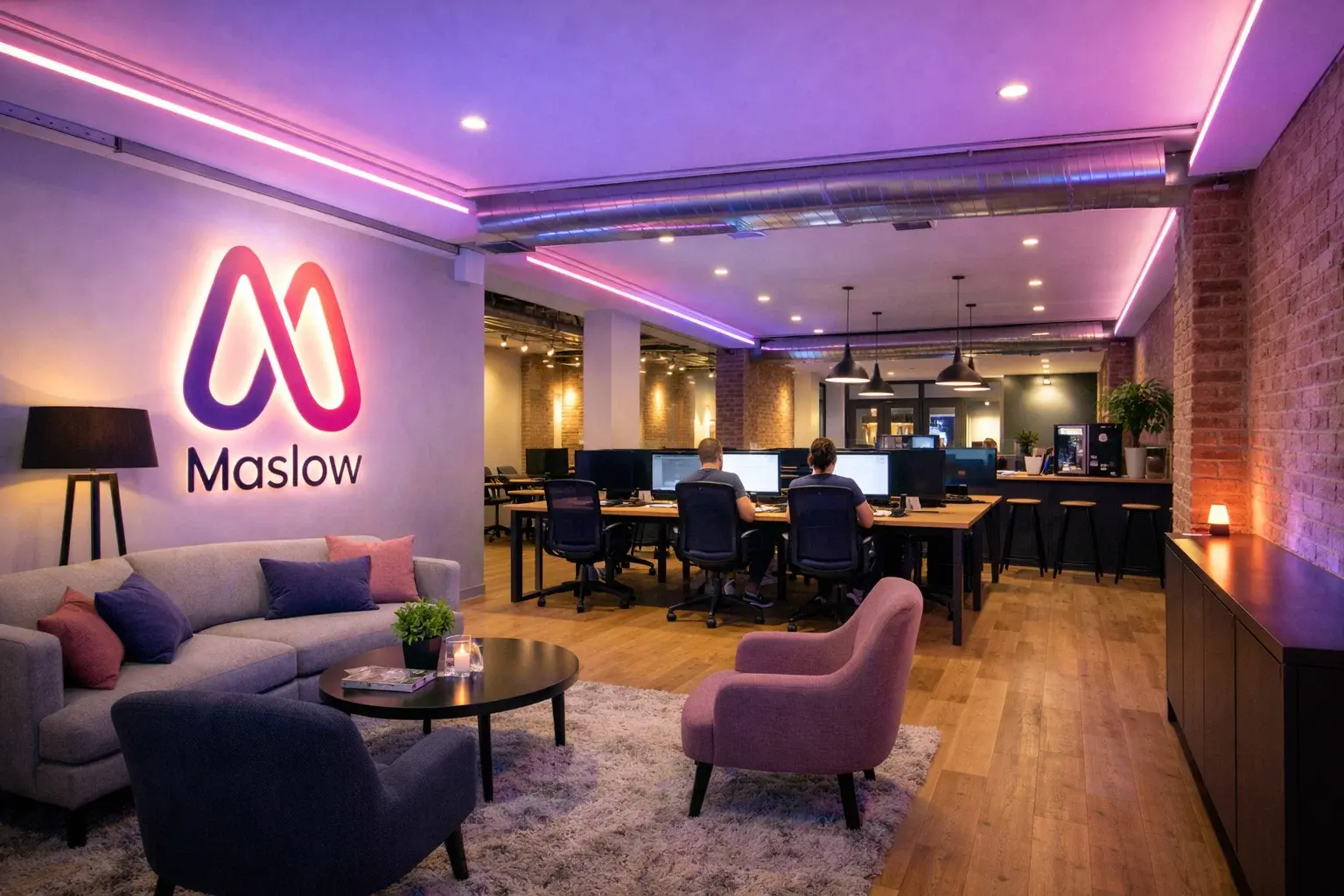 The Maslow Standard: Modern collaborative office environment for structured hiring and human-centric interview intelligence